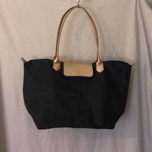 Tote black and gold